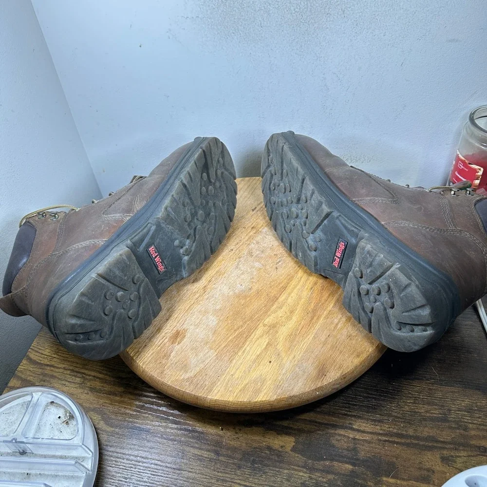 Red Wing Shoes 435 Mens 11.5 H Brown Leather Waterproof EH Boots ASTM F2892-18